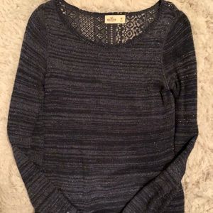 Hollister Navy Blue Sweater. Size Medium.
